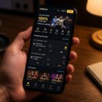 Tampilan aplikasi taruhan di layar smartphone