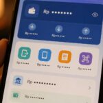 Tampilan aplikasi pembayaran digital di layar ponsel